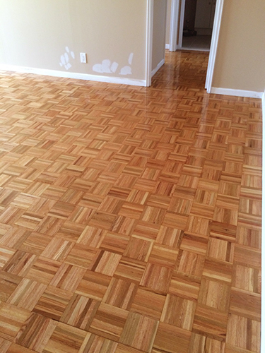 Wood floor install 1