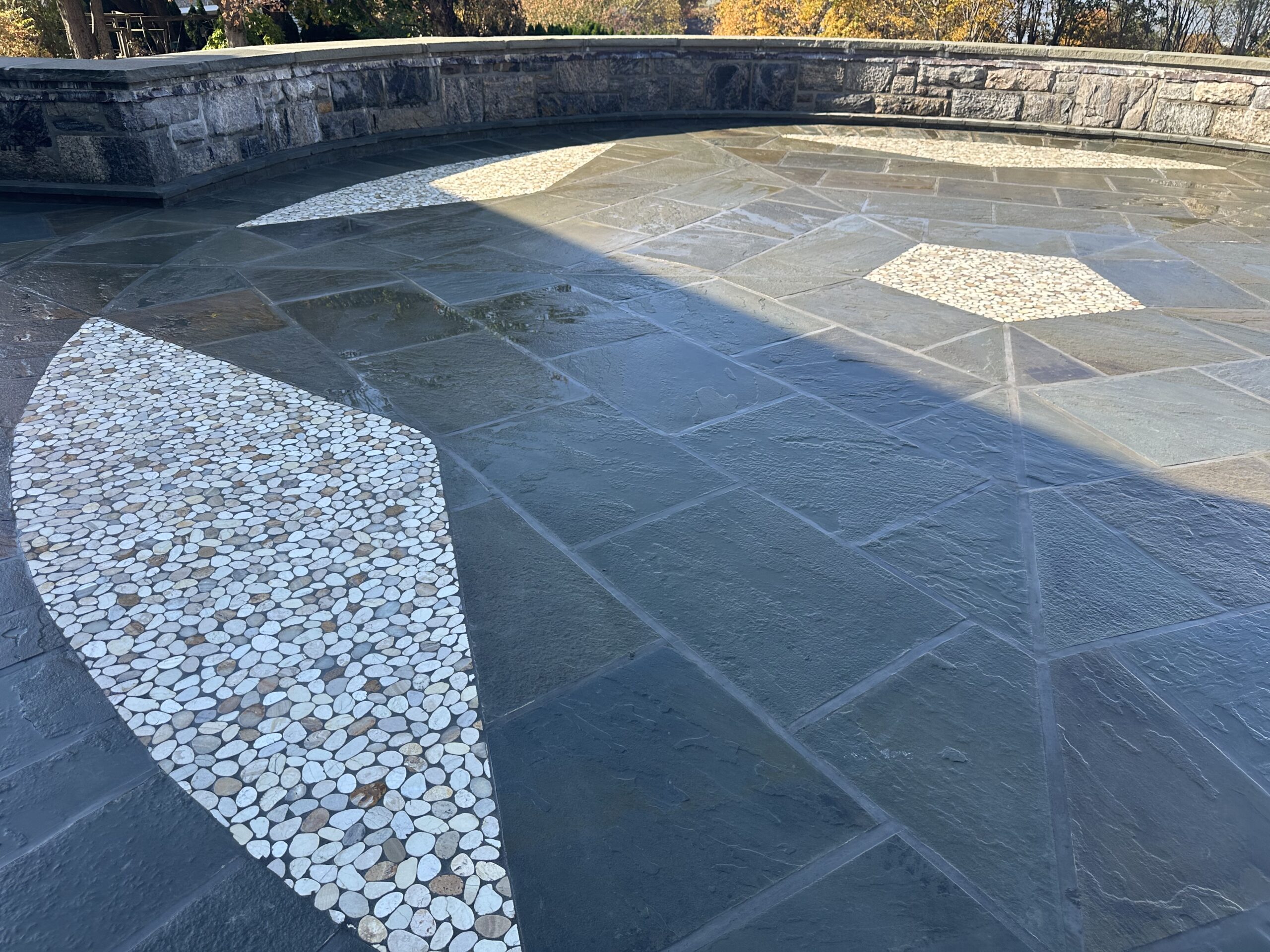 Stone floor outdoors