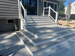 New Rochelle, NY Driveway Back Entrance Stairs Back Fence Installation 5