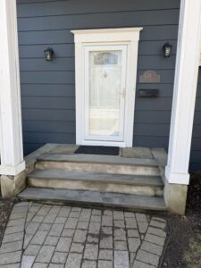 Flag stone installation 1